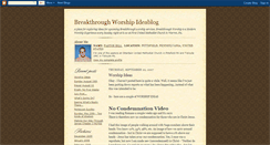 Desktop Screenshot of breakthroughworship.blogspot.com