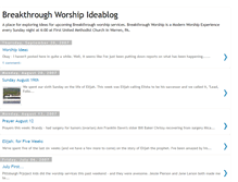 Tablet Screenshot of breakthroughworship.blogspot.com