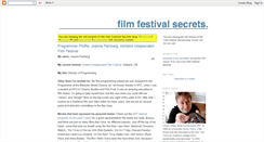 Desktop Screenshot of filmfestivalsecrets.blogspot.com