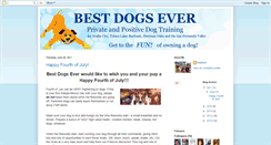 Desktop Screenshot of bestdogsever.blogspot.com