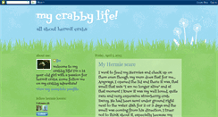 Desktop Screenshot of mycrabbylife.blogspot.com