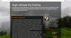 Desktop Screenshot of highaltitudeflyfishing.blogspot.com