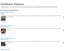 Tablet Screenshot of littleknowntreasures.blogspot.com
