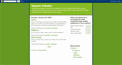Desktop Screenshot of gypsumtoday.blogspot.com