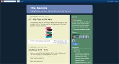 Desktop Screenshot of mrssavings.blogspot.com
