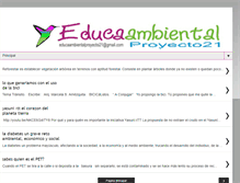 Tablet Screenshot of educaambientalproyecto21.blogspot.com