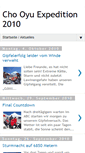 Mobile Screenshot of cho-oyu-expedition.blogspot.com