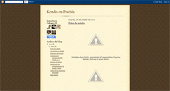 Desktop Screenshot of kendoenpuebla.blogspot.com