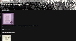 Desktop Screenshot of papertrailsinvitations.blogspot.com