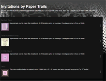 Tablet Screenshot of papertrailsinvitations.blogspot.com