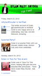 Mobile Screenshot of dylanrileysnyder.blogspot.com