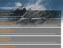 Tablet Screenshot of criticaldigitalliteracy.blogspot.com