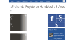 Desktop Screenshot of prohandebol.blogspot.com