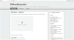 Desktop Screenshot of difendiamola.blogspot.com