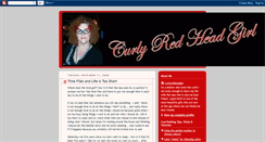 Desktop Screenshot of curlyredheadgirl.blogspot.com