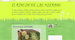 Desktop Screenshot of elrincondelashierbas.blogspot.com