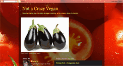 Desktop Screenshot of notacrazyvegan.blogspot.com