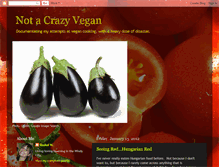 Tablet Screenshot of notacrazyvegan.blogspot.com