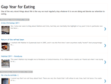 Tablet Screenshot of gapyearforeating.blogspot.com