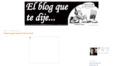 Desktop Screenshot of elblogquetedije.blogspot.com