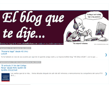 Tablet Screenshot of elblogquetedije.blogspot.com