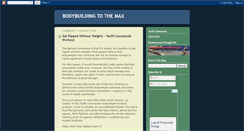 Desktop Screenshot of bodybuildingtothemax.blogspot.com