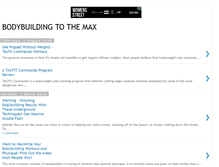 Tablet Screenshot of bodybuildingtothemax.blogspot.com