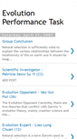 Mobile Screenshot of evolutionperformancetask.blogspot.com