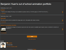 Tablet Screenshot of benjaminhuenportfolio.blogspot.com