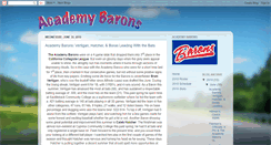 Desktop Screenshot of academybaronsbaseball.blogspot.com