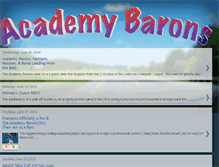 Tablet Screenshot of academybaronsbaseball.blogspot.com