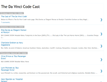 Tablet Screenshot of davincicodecast.blogspot.com