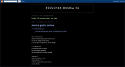 Desktop Screenshot of escucharmusica-56.blogspot.com