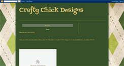 Desktop Screenshot of craftychickdesigns.blogspot.com