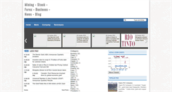 Desktop Screenshot of mining-news.blogspot.com