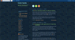 Desktop Screenshot of colorhacks.blogspot.com