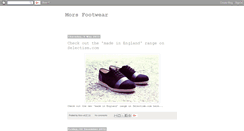 Desktop Screenshot of morsfootwear.blogspot.com