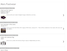 Tablet Screenshot of morsfootwear.blogspot.com