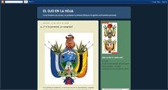 Desktop Screenshot of elojoenlahoja.blogspot.com