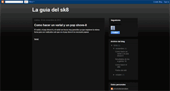 Desktop Screenshot of laguiadelsk8.blogspot.com