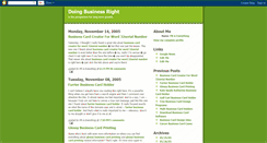 Desktop Screenshot of doing-business-right.blogspot.com