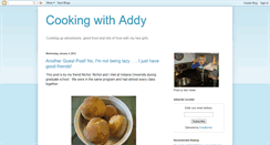 Desktop Screenshot of cookingwithaddy.blogspot.com