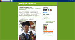 Desktop Screenshot of pengetuasmklajau.blogspot.com