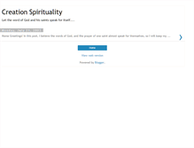 Tablet Screenshot of creationspirit.blogspot.com