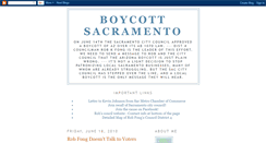 Desktop Screenshot of boycottsacramento.blogspot.com