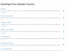 Tablet Screenshot of greetingsfromislandercountry.blogspot.com