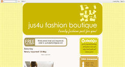 Desktop Screenshot of jus4ufashion.blogspot.com