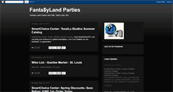 Desktop Screenshot of fantasylandparties.blogspot.com