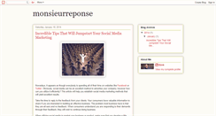 Desktop Screenshot of monsieurreponse.blogspot.com