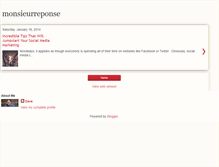 Tablet Screenshot of monsieurreponse.blogspot.com